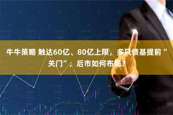 牛牛策略 触达60亿、80亿上限，多只债基提前“关门”，后市如何布局？